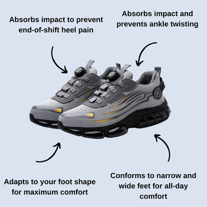 WorkRunner™ Safety Shoes with Engineered Heel Support