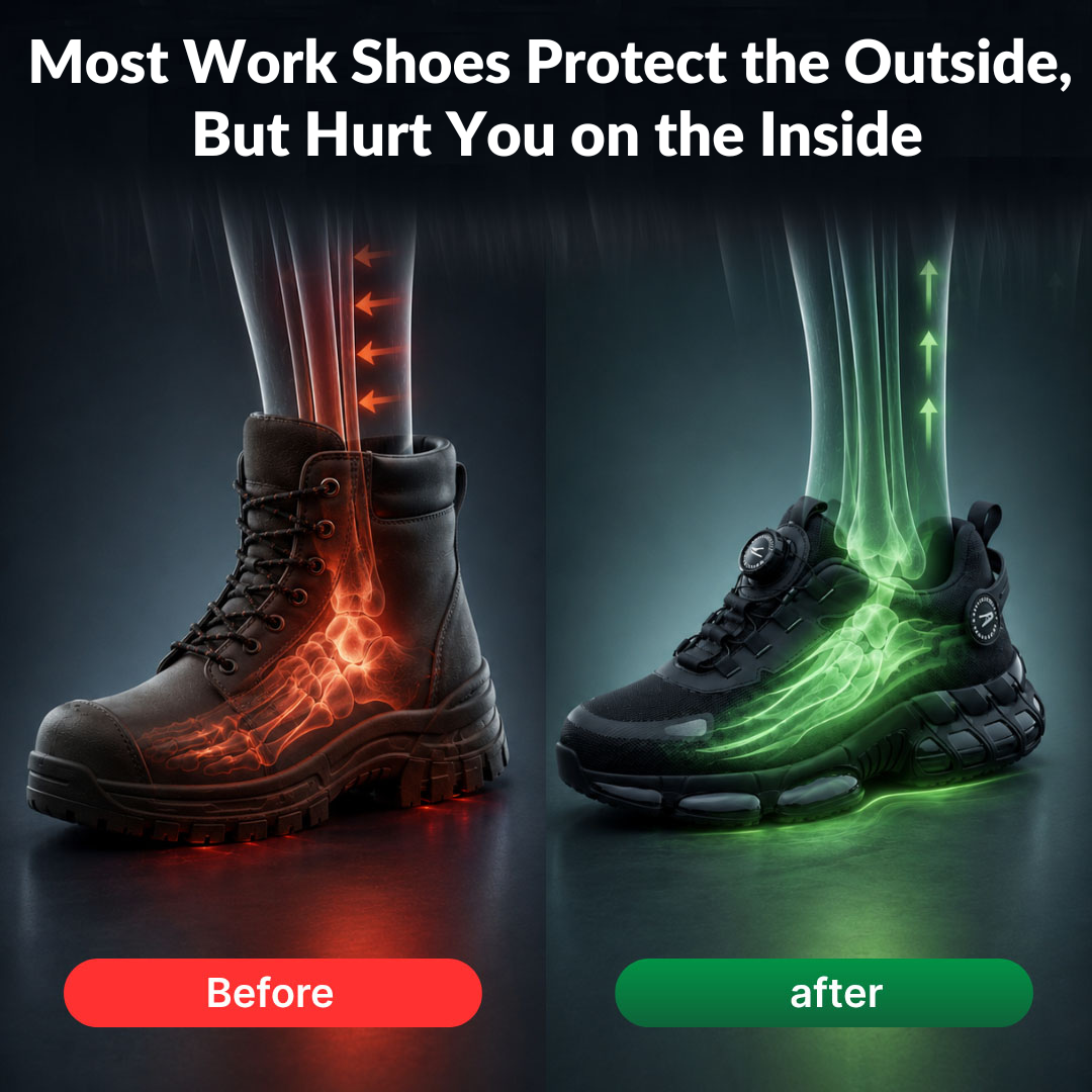 WorkRunner™ Safety Shoes with Engineered Heel Support