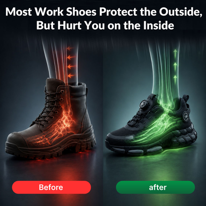 WorkRunner™ Safety Shoes with Engineered Heel Support