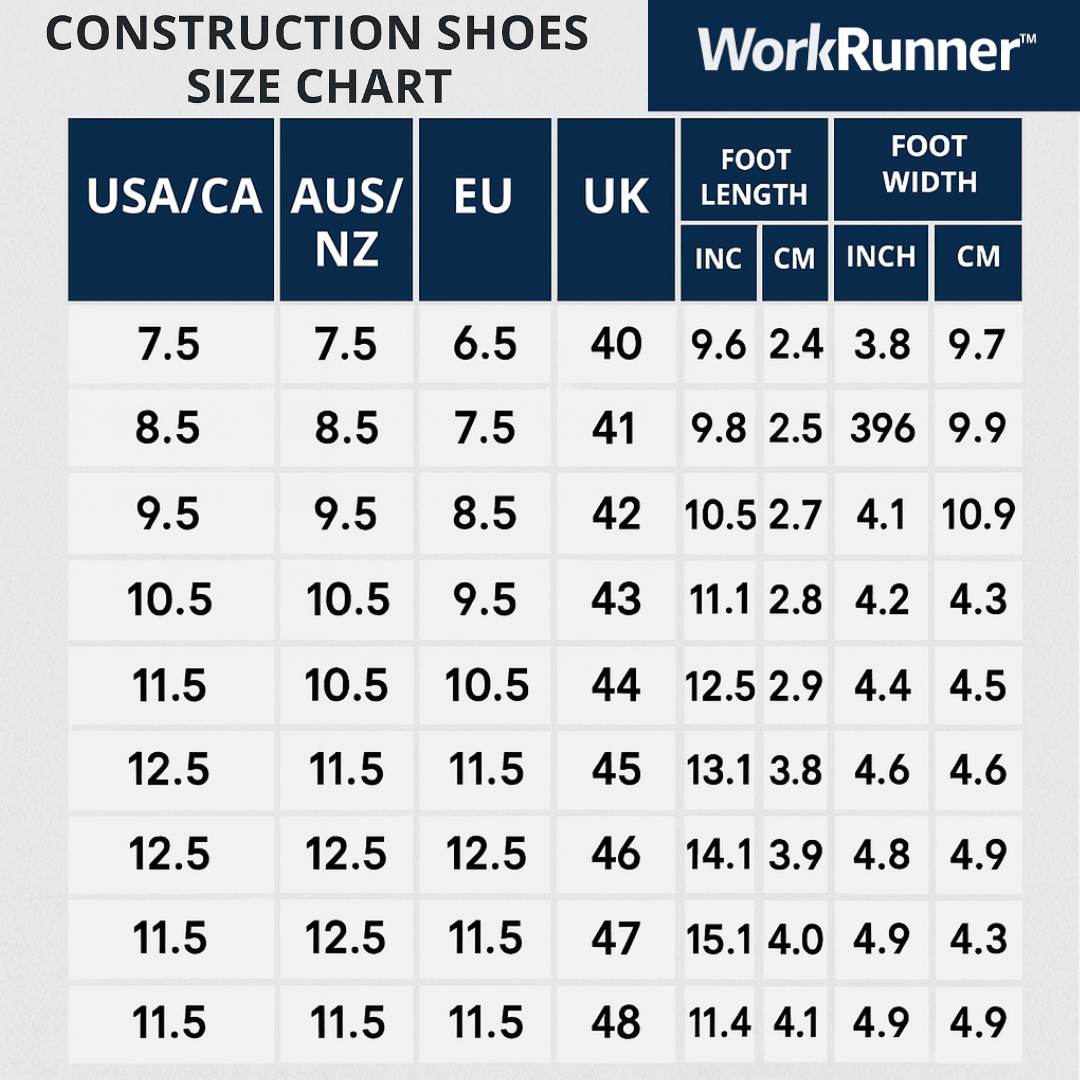 WorkRunner™  Wide Fit Construction Shoes